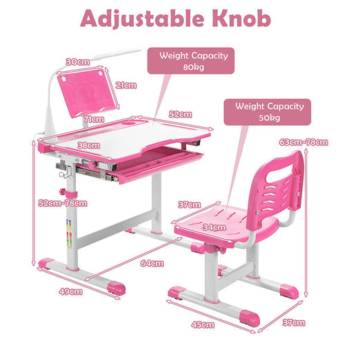 Bachaworld Height Adjustable Kids Study Table – Ergonomic Children’s Learning Desk