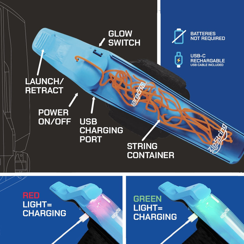 Web Shooter For Kids - Fly & Retract a glowing loop of String